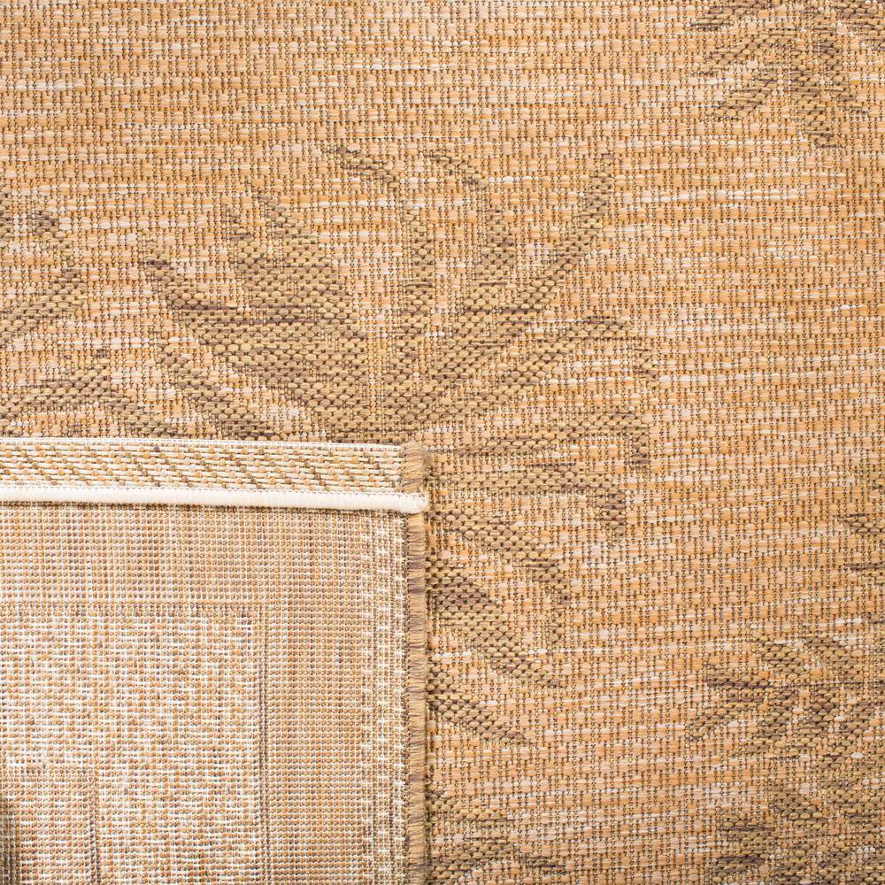 Natural Gold 9' x 12' Synthetic Flat Woven Reversible Rug