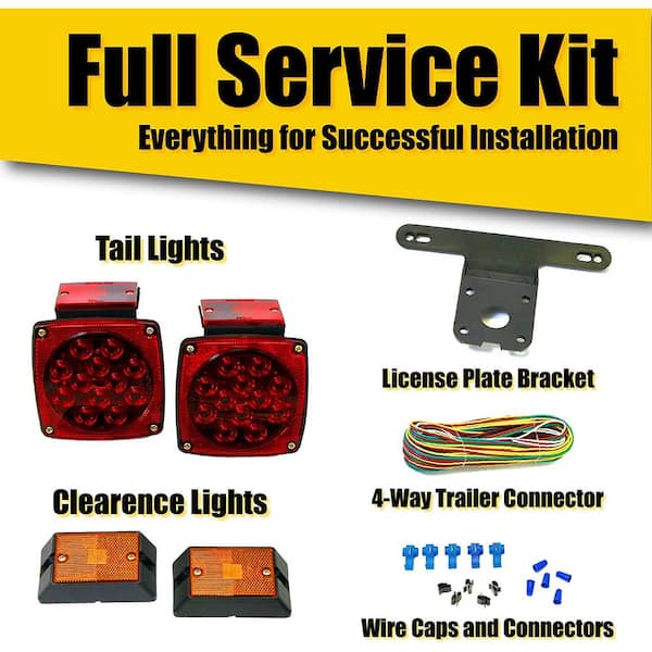 12-Volt ALL LED Submersible Trailer Light Kit
