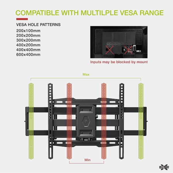 Master Mounts 4746F Ultra Slim Low Profile Fixed / Flat TV Wall Mount Fits  Up to 70 Holds up to 88 pounds VESA Patterns: 200x200, 300x300, 400x200