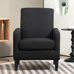 Minimalist Elegant Style Black Arm Chair