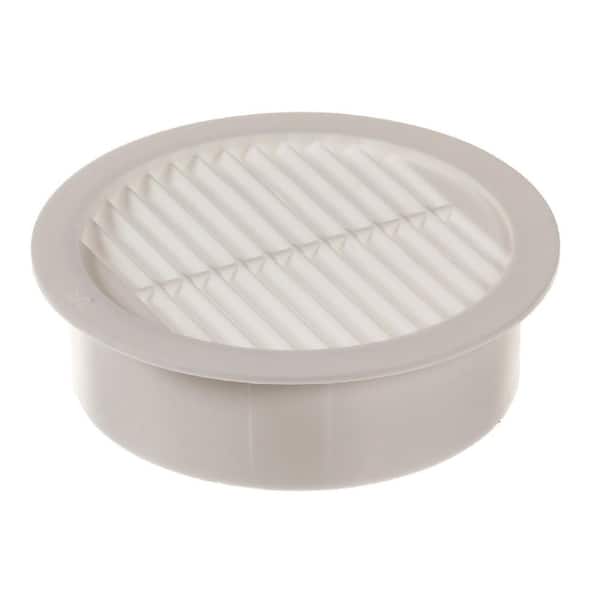 Master Flow 2 In Resin Circular Mini Wall Louver Soffit Vent White 6 Pack Rlsc2 - Shed Wall Vents Home Depot