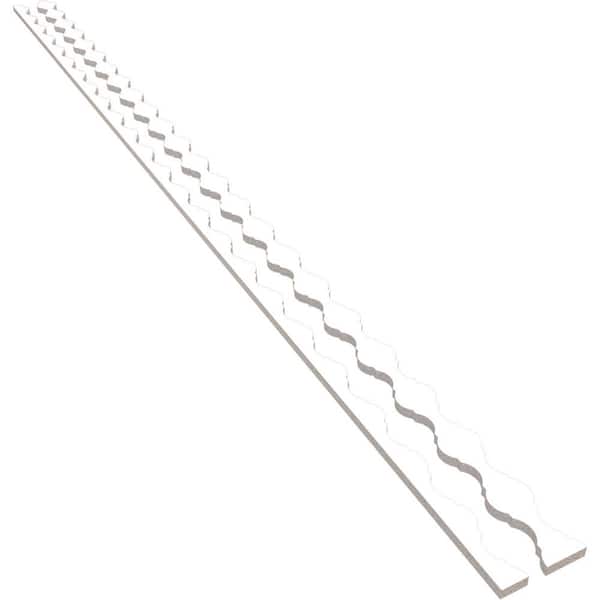 Casablanca 94 in. H x 0.625 in. W Slatwall Panels in PVC 31-Pack