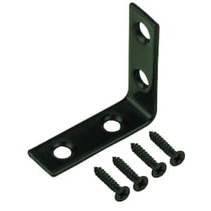 3 in. Black Corner Brace (12-Pack)