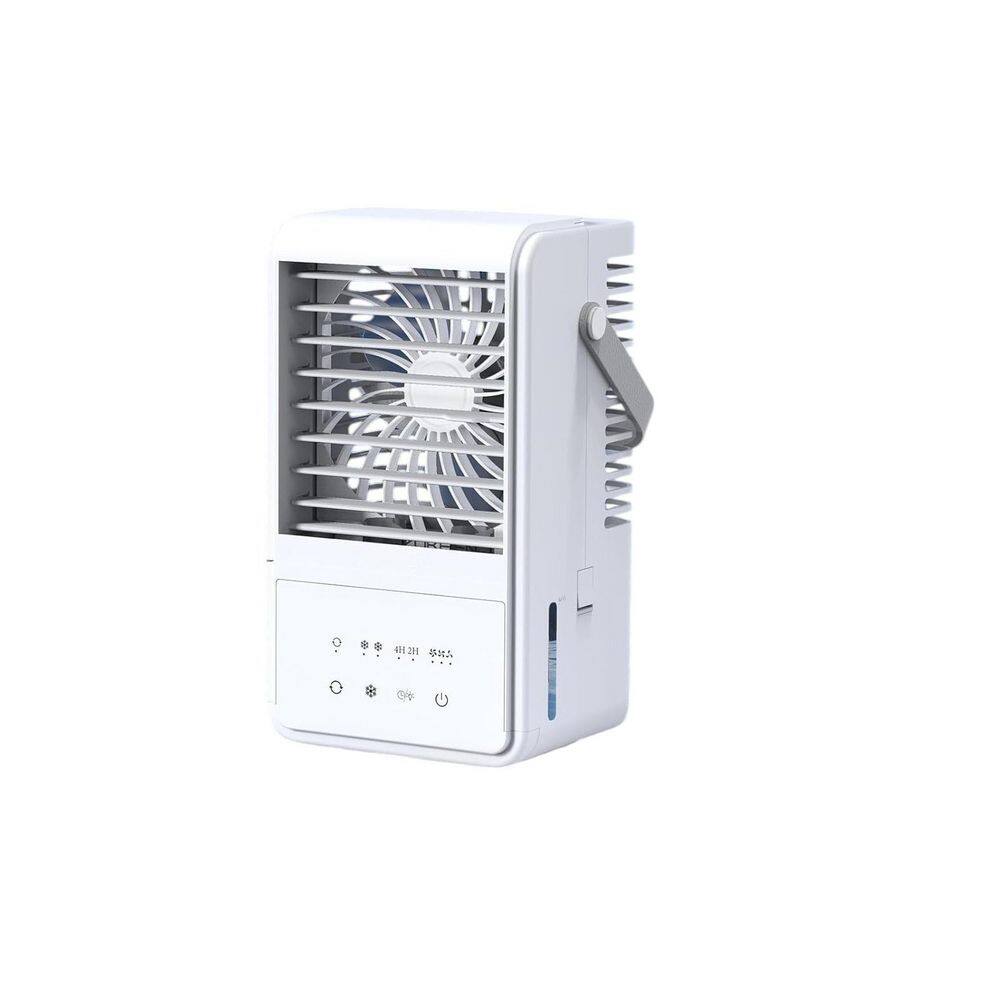 6-8 Hours 4-in-1 Air Conditioner w 3-Speeds, 2-Mist Modes, 90° Oscillating Cooling Fan, Timer, 7-Color Light, in White price history on PriceWatchPro