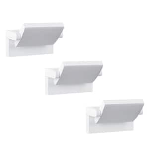 3 Pack White Outdoor LED Wall Lights, 350° Rotation Exterior Lighting Fixture, Garden Torches for Yard Garage Backyard