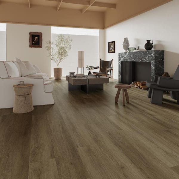 Vortex Wildwood Brown Oak 22 MIL x 9 in x 48 in L Click Lock