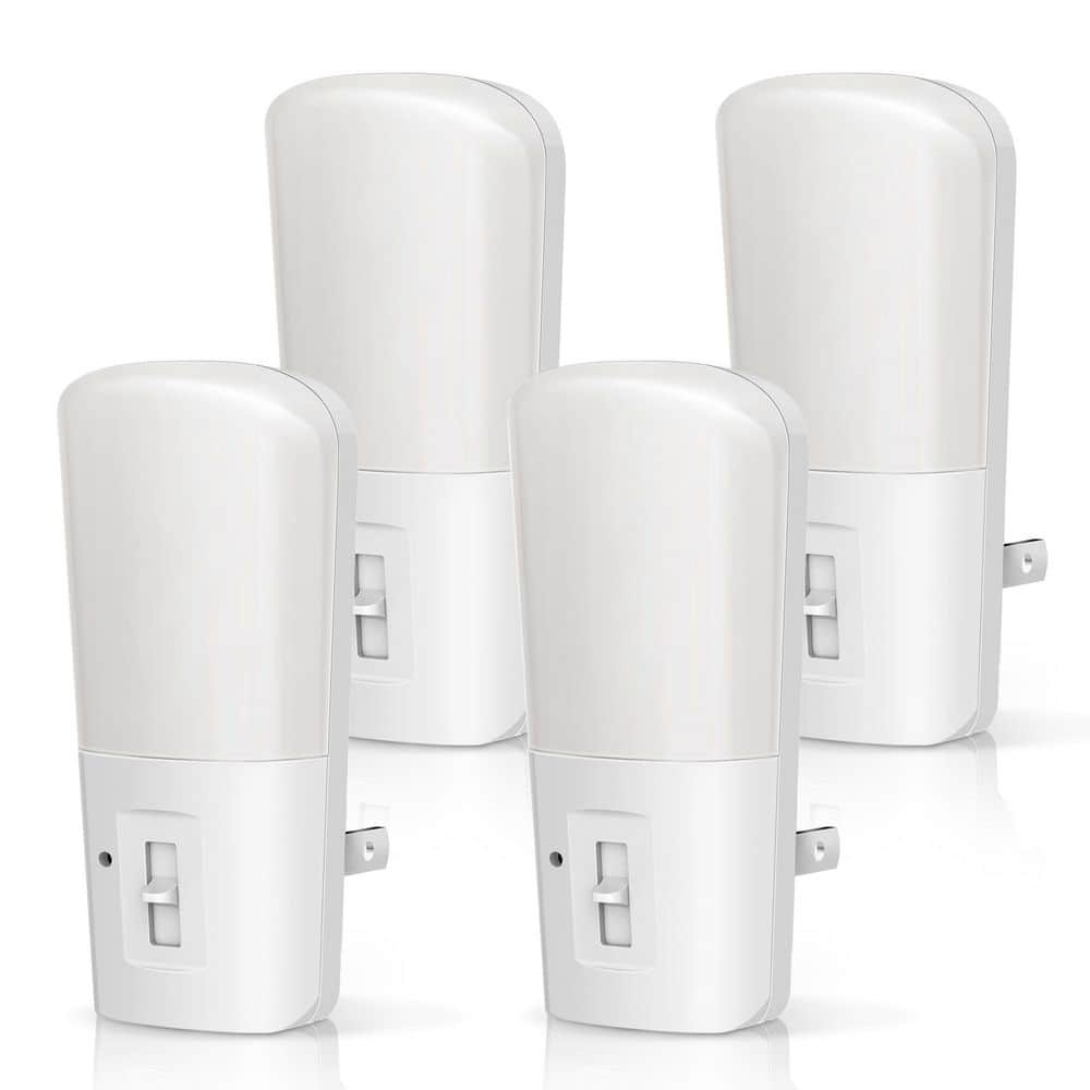 LED Dimmable Night Light Plug-In, 3000K Soft White, Dusk to Dawn Sensor, 4-Pack for Kids Room, Nursery, Hallway price history on PriceWatchPro