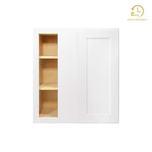 Easy-DIY 27 in. W x 12 in. D x 30 in. H in Shaker White Ready to Assemble Wall Blind Kitchen Cabinet