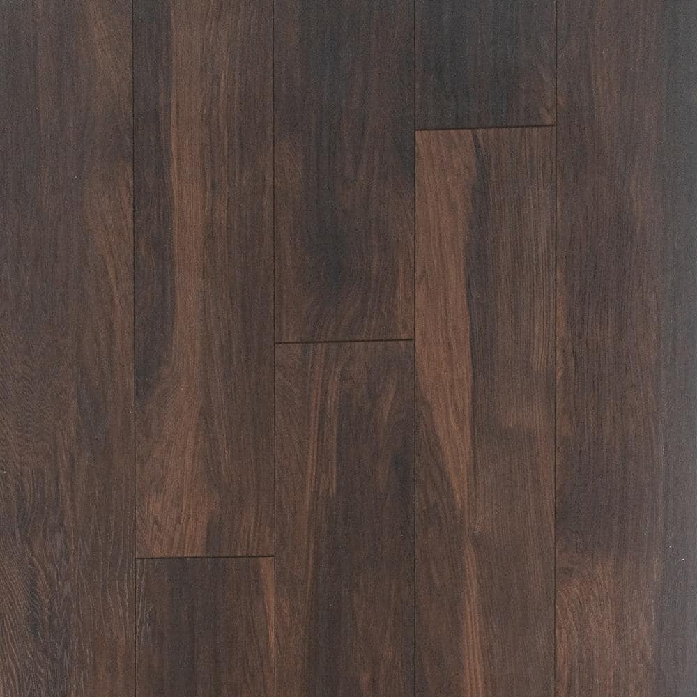 Home Decorators Collection Hillborn Hickory Laminate Flooring - 5 in. x 7 in. Take Home Sample, Dark -  361241-24975