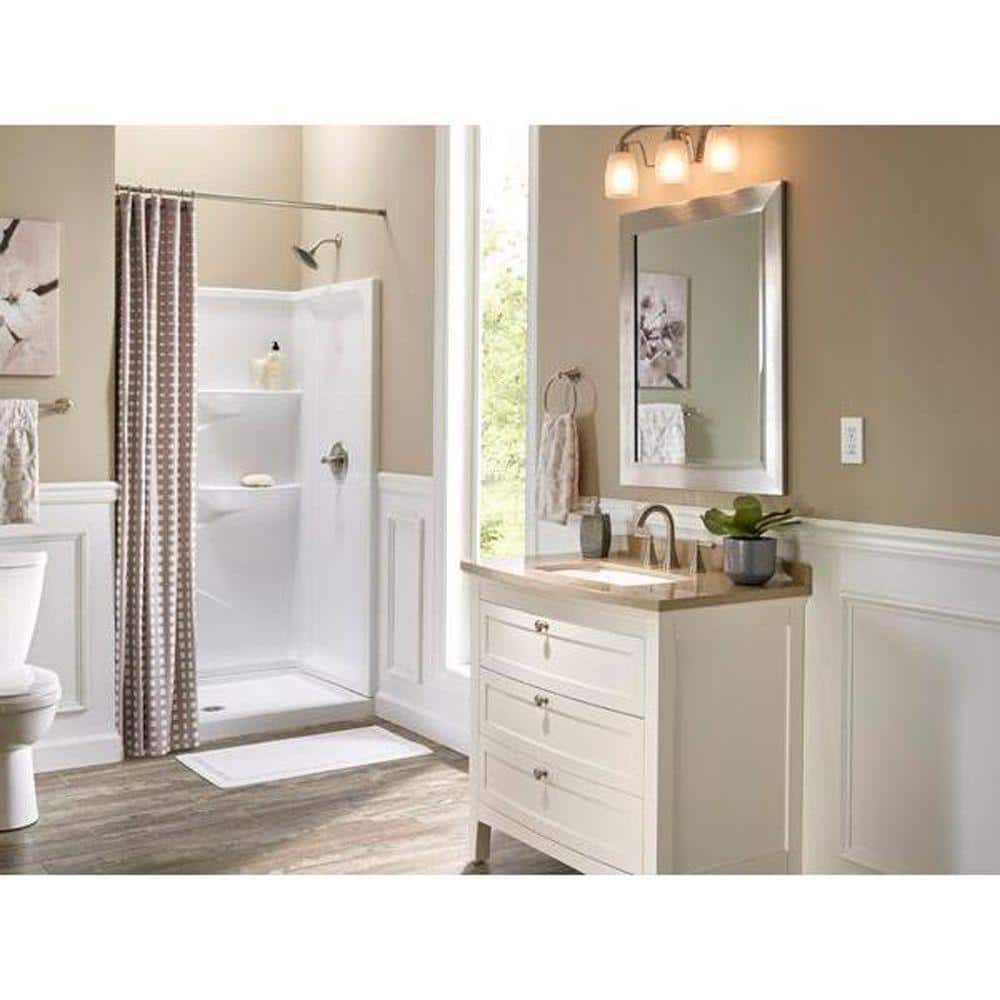 White Tamper Resistant GFCI Duplex Outlet with Wall Plate