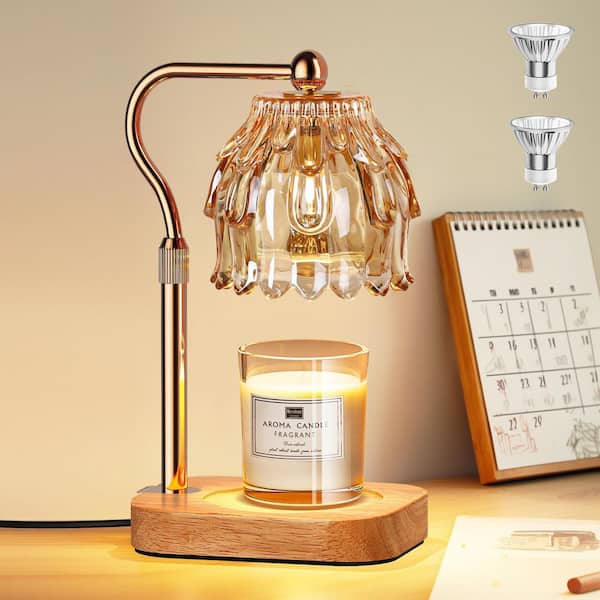 Rottogoon 12.4 in. Candle Warmer Lamp with Timer and Dimmer