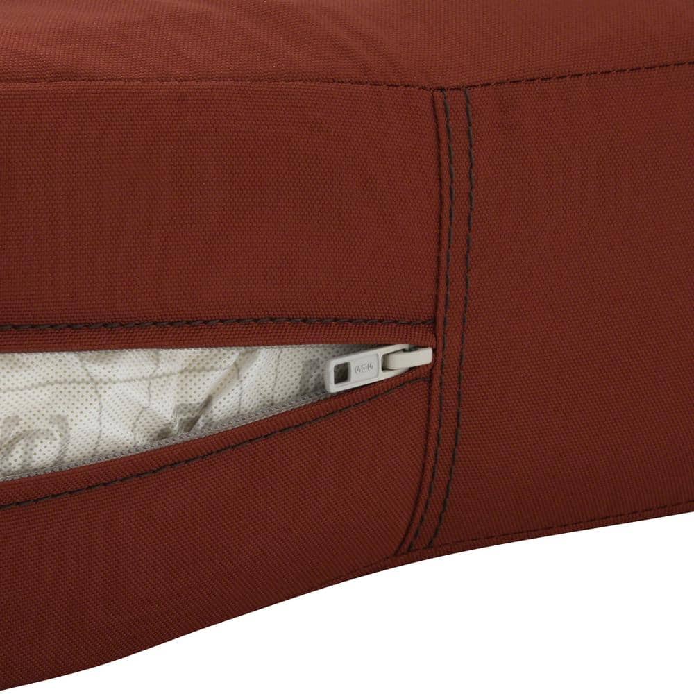 Ravenna Spice Square Outdoor Seat Cushion Cover, 25" x 25"