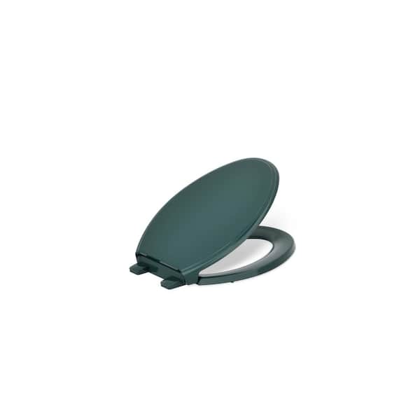 KOHLER Glenbury Elongated Readylatch Quiet-Close Toilet Seat in Teal