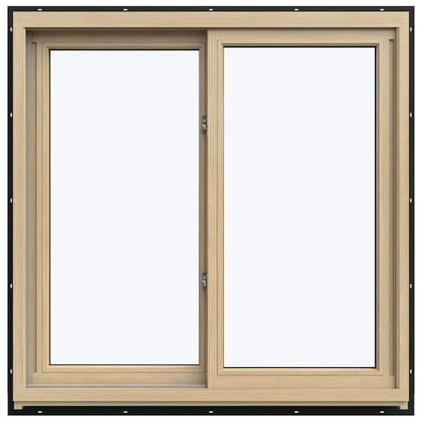 35.3125 in. x 35.5625 in. W-5500 Left-Hand Sliding Wood Clad Window