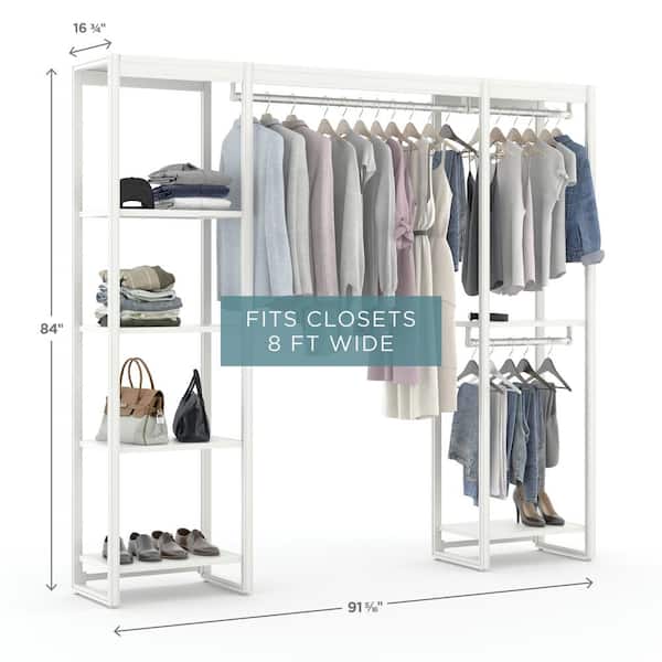 Custom Alta Free Standing Closet - 8 Door Taller Package