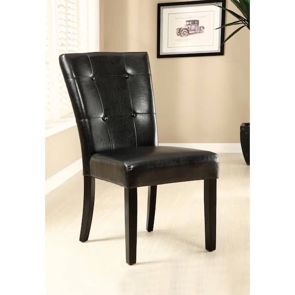 Culligan Espresso Faux Leather Upholstered Dining Chair (Set of 2)