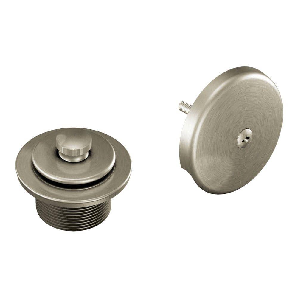 Moen Tub Shower Drain Covers In Brushed, Bathtub Drain And Overflow Assembly