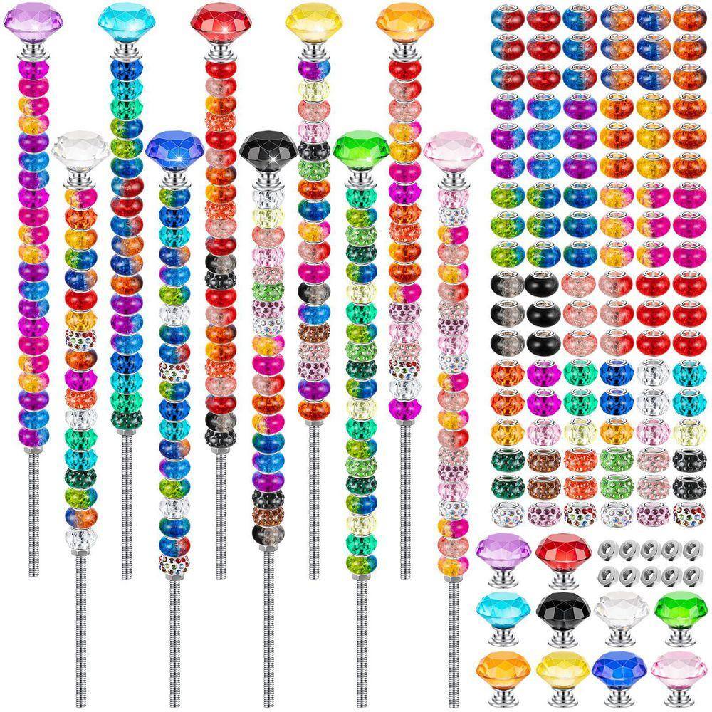 Justincity 9.8 in. Multicolor Plastic Stainless Steel Garden Stake