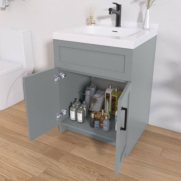 NTQ 24 in. W x 21.5 in. D x 33.5 in. H Bath Vanity Cabinet without