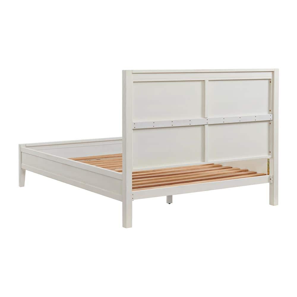 Arden Driftwood White Pine Queen Panel Bed with Slats