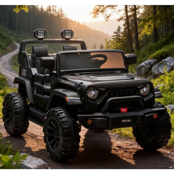 LUIBAS 24V Kids Ride-On UTV With Remote Control - 4WD Electric Toy Car With LED Lights & Bluetooth