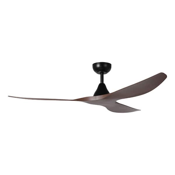 Surfline 60 in. Outdoor Black Ceiling Fan