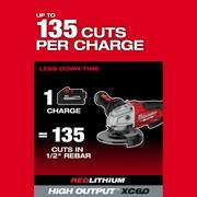 M18 FUEL 18V Lithium-Ion Brushless Cordless 4-1/2 in./5 in. Grinder and Starter Kit w/(1) 5.0 Ah Battery and Charger