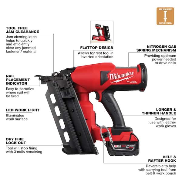 Milwaukee M18 FUEL 18-Volt Brushless Lithium-Ion Cordless 21 