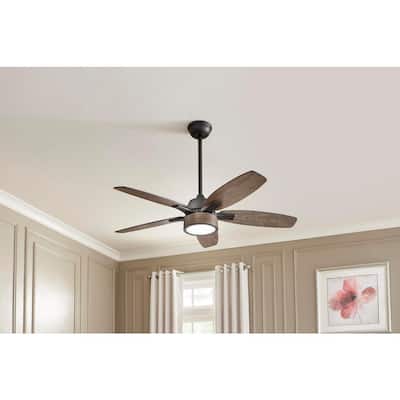 Parkridge 52 in. LED Natural Iron Ceiling Fan With Light and Remote Control