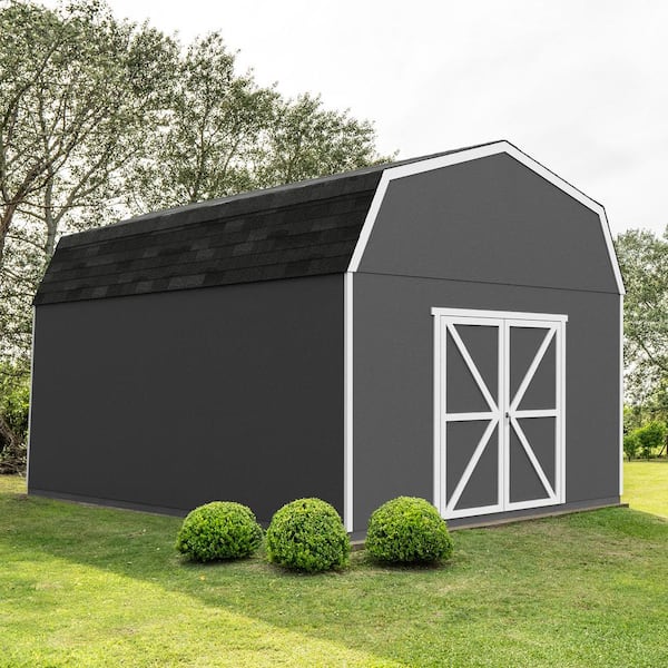 Handy Home Products Do-it Yourself Hudson 12 ft. x 20 ft. Outdoor Wood Storage Shed with Smartside and Floor system Included (240 sq. ft.)