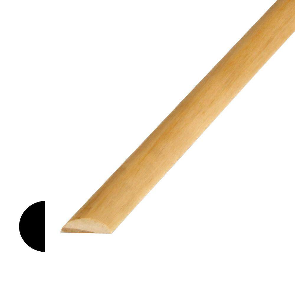 Alexandria Moulding 3 8 In X 4 96 Pine Half Round 08077 20096c The Home Depot Pine Half Round Moulding 08077 20096c, Half Round Molding Trim