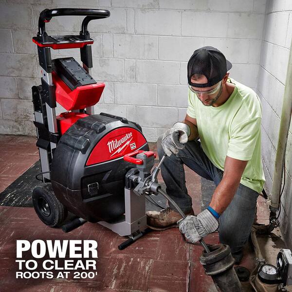 Milwaukee MX FUEL Lithium-Ion Cordless POWERTREDZ Sewer Drum 