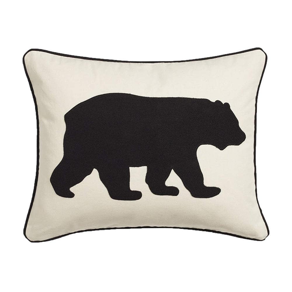 Black Bear Throw Pillow, Bear Broadcloth Pillow, Farmhouse Pillow, Bear Throw  Pillow, Rustic Couch Pillows — BRYANT BARN