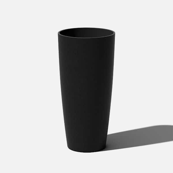Veradek Selena 28 in. Black Plastic Pot Planter
