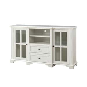 Cedric White TV Stand for TVs up to 65 in. with 2 Drawers