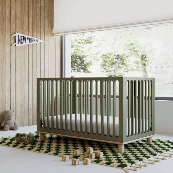 Storkcraft Sicily Olive with Driftwood 3-in-1 Convertible Crib