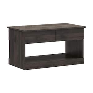 Hawley 35 in. Espresso 19 in. Rectangle Wood Coffee Table with Lift Top