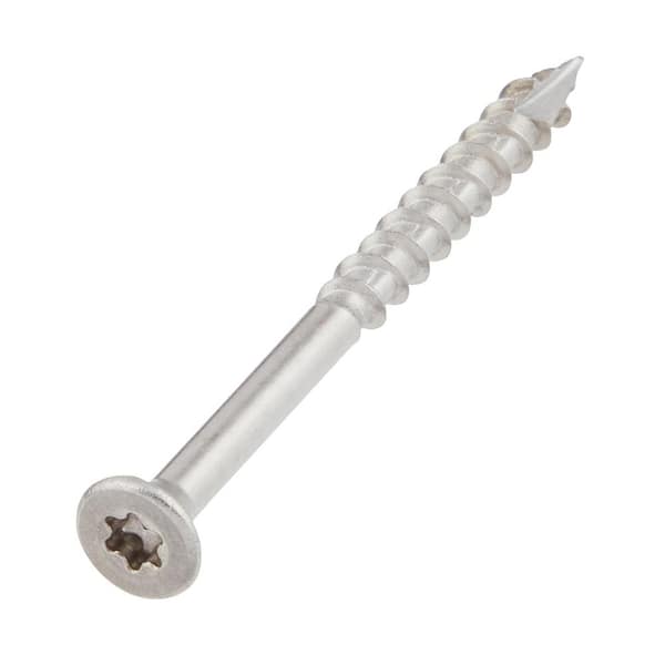 Marine Grade Stainless Steel #10 X 2-1/2 in. Wood Deck Screw 1lb (Approximately 74 Pieces)