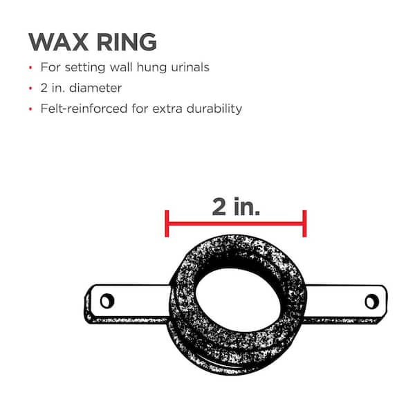 Closet Wax Ring - Wall Mounted Closet Reinforced