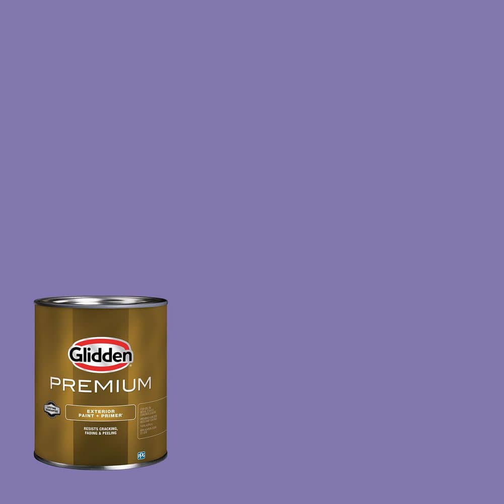 Glidden Premium 1 qt. PPG1247-6 Purple Rhapsody Satin Exterior