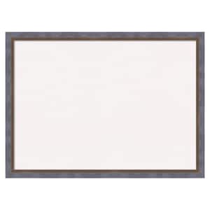 Two Tone Blue Copper Wood White Corkboard 30 in. x 22 in. Bulletin Board Memo Board