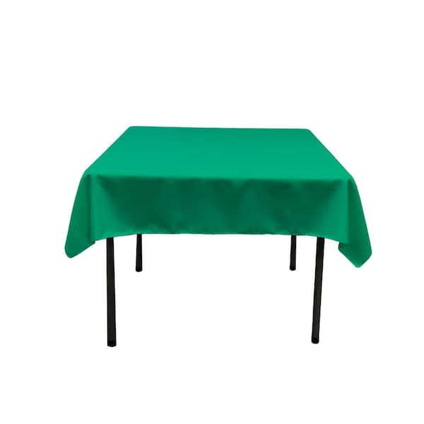 Jed Home Plastic Rectangular Table Cloth 54 x 108 Green 