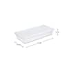 Sterilite 19608006 41 Quart/39 Liter Underbed Storage Box Clear with White Lid 6-Pack