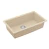 Karran QU- 812 Quartz 32.5 in. Large Single Bowl Undermount Kitchen Sink in Bisque QU-812-BI