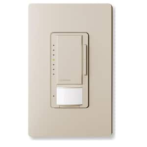 Maestro LED+ Vacancy-Only Sensor/Dimmer Switch, 150W LED, Single Pole/Multi-Location, Taupe (MSCL-VP153M-TP)