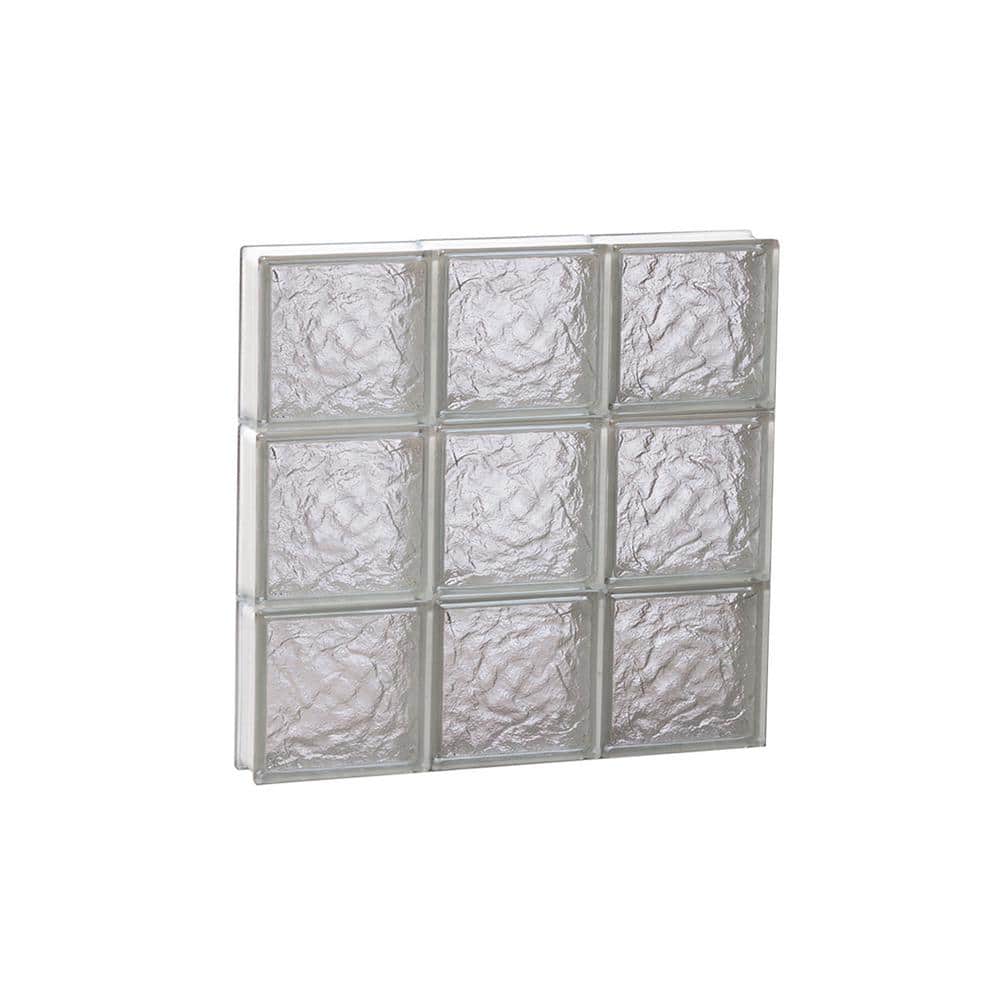 17.25 in. x 17.25 in. x 3.125 in. Frameless Ice Pattern Non-Vented Glass Block Window price history on PriceWatchPro
