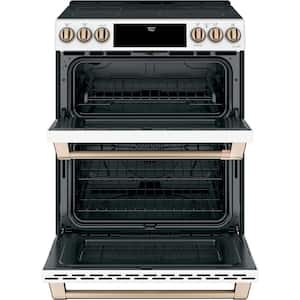 30 in. 4 Burner Element Smart Slide-In Electric Range in Matte White with True Convection, Air Fry