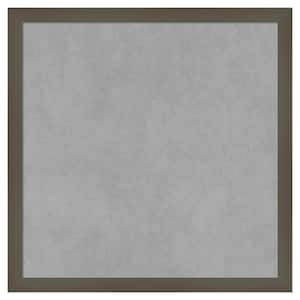 Svelte Clay Grey 17 in. x 17 in. Framed Magnetic Board