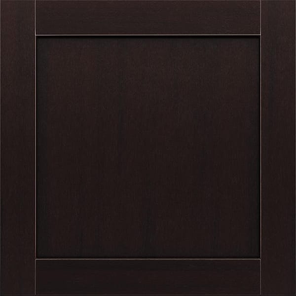 Leesburg 11 9/16-in. W x 3/4-in. D x 11 1/2-in. H in Duraform Espresso Cabinet Door Sample