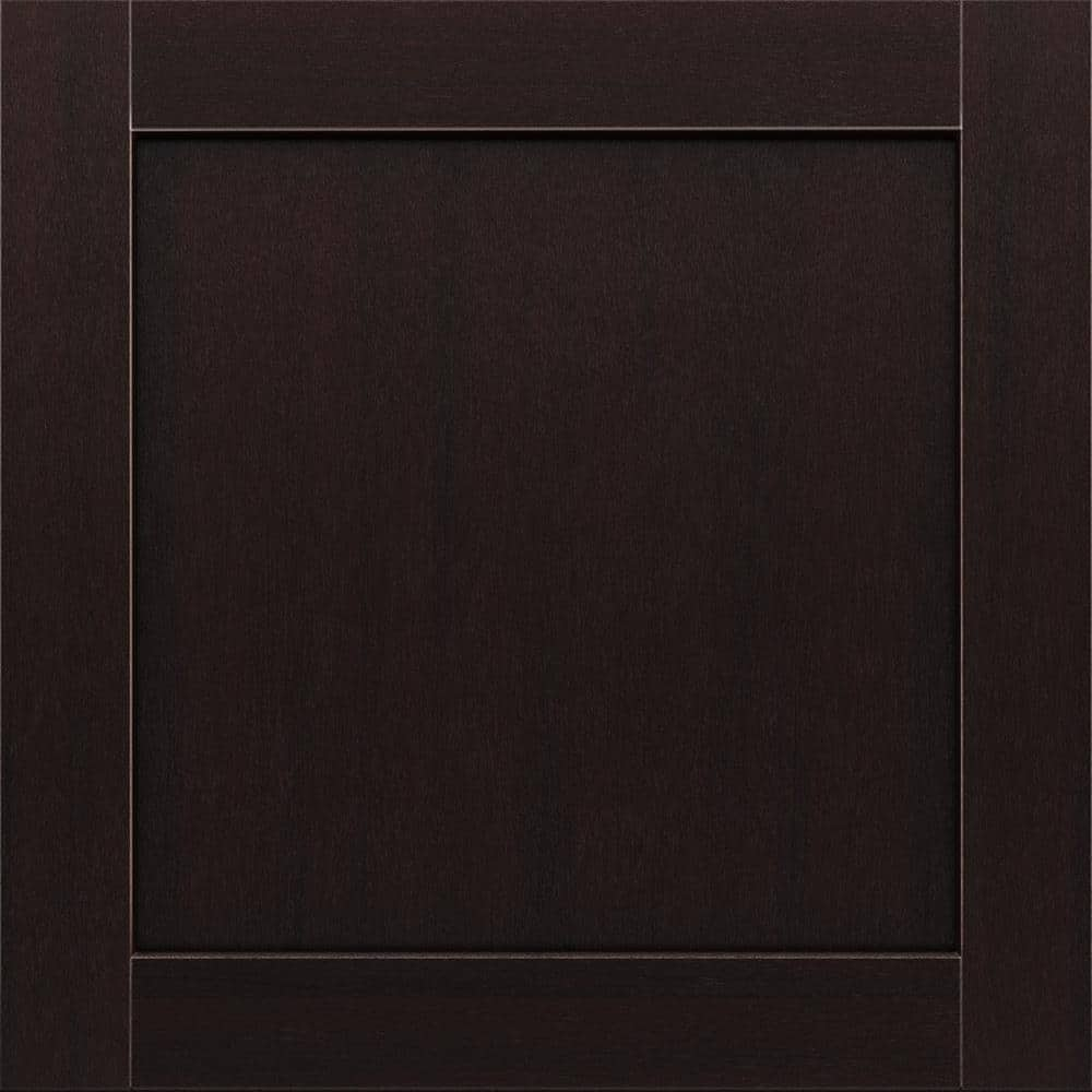 American Woodmark Leesburg 14 9 16 In W X 14 1 2 In D X 3 4 In H   Espresso American Woodmark Kitchen Cabinet Samples 97609 64 1000 